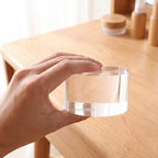 6 Pcs Acrylic Risers Stand Display Block Decor Riser 3 Size, Round in clear, alternate view 4