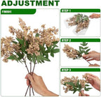 6 Pcs Artificial Berry Stem for Vase, 17 in Faux Nandina Branches Fall Floral Picks Fake Realistic Berry Spray, alternate
