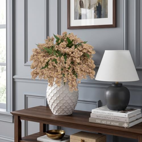 6 Pcs Artificial Berry Stem for Vase, 17 in Faux Nandina Branches Fall Floral Picks Fake Realistic Berry Spray, alternate
