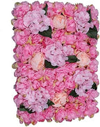 6 Pcs Artificial Flower Wall Panels 3D Flower Background Panel for Wall, 60x40cm Wedding Flower Decorations Wall