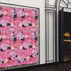6 Pcs Artificial Flower Wall Panels 3D Flower Background Panel for Wall, 60x40cm Wedding Flower Decorations Wall, alternate
