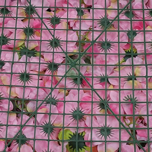6 Pcs Artificial Flower Wall Panels 3D Flower Background Panel for Wall, 60x40cm Wedding Flower Decorations Wall, alternate