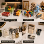 6 Pcs Buffet Risers, Acrylic Buffet Table Risers and Stands, Food Display Risers for Party Catering Dessert, alternate view 5