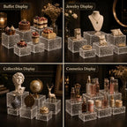 6 Pcs Buffet Risers, Acrylic Buffet Table Risers and Stands, Food Display Risers for Party Catering Dessert, alternate view 6
