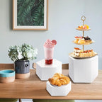 6 Pcs Buffet Risers, Dessert Stands Acrylic, Food Risers for Buffet, Jewelry Showcase, Riser Display Cases, alternate view 2
