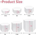 6 Pcs Buffet Risers, Dessert Stands Acrylic, Food Risers for Buffet, Jewelry Showcase, Riser Display Cases, alternate view 3