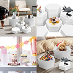 6 Pcs Buffet Risers, Dessert Stands Acrylic, Food Risers for Buffet, Jewelry Showcase, Riser Display Cases, alternate view 6