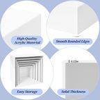 6 PCS Buffet Risers, Food Risers for Buffet Table, Display Stand Shelf for Party, Catering, Jewelry, alternate view 4
