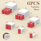 6 PCS Buffet Risers, Food Risers for Buffet Table, Display Stand Shelf for Party, Catering, Jewelry &, alternate view 2