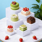 6 PCS Buffet Risers, Food Risers for Buffet Table, (Size 3",4",5",6",7",8")Cube Boxes Display with Hollow, alternate view 5