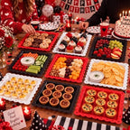 6 Pcs Casino Plastic Serving Tray Rectangle Serving Platters in Casino, alternate view 5