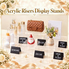 6 Pcs Clear Acrylic Buffet Risers Set Square Acrylic Display Boxes in Clear, alternate view 7