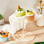 6 Pcs Clear Acrylic Cake Stands Round Cupcake Dessert Display Holder in Clear, alternate view 5