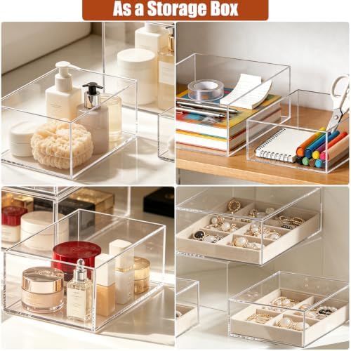 6 Pcs Clear Acrylic Display Risers 6"-11" Buffet Dessert Stands, alternate view 5
