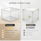 6 Pcs Clear Acrylic Food Display Stands in transparent, alternate view 5