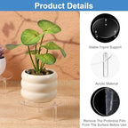 6 Pcs Clear Acrylic Risers Display Stands, Round Transparent Acrylic Risers for Display with 3 Sizes, alternate view 3