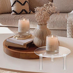 6 Pcs Clear Acrylic Risers Display Stands, Round Transparent Acrylic Risers for Display with 3 Sizes, alternate view 5