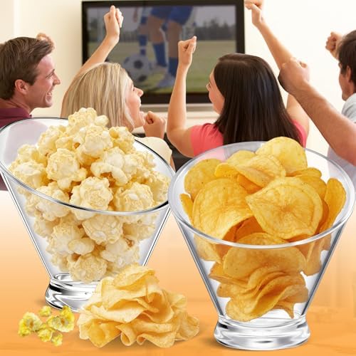 6 Pcs Clear Plastic Serving Bowls with Scoops, Candy Dishes, 12oz in 12oz in Clear, alternate view 5