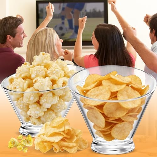 6 Pcs Clear Plastic Serving Bowls with Scoops, Candy Dishes, 30oz in 30oz in Clear, alternate view 5