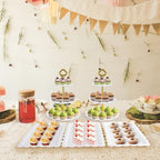 6 Pcs Cupcake Stand Dessert Table Display Set 2 Pcs 3 Tier Plastic Cake Stand Holder 4 Pcs Dessert Serving Tray, alternate