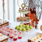 6 Pcs Cupcake Stand Dessert Table Display Set 2 Pcs 3 Tier Plastic Cake Stand Holder 4 Pcs Dessert Serving Tray, alternate