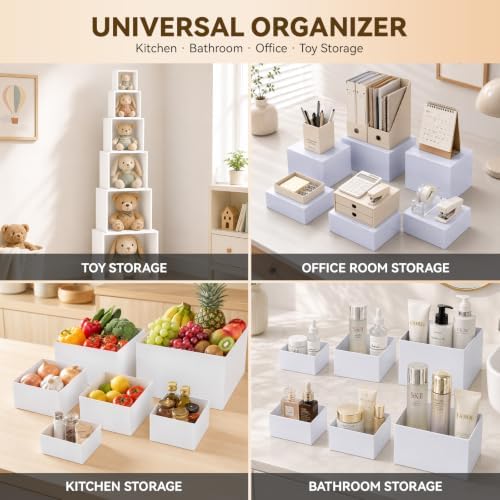 6 Pcs Cupcake Stand-Dessert Table Display Set, Display Shelf Acrylic Buffet Risers and Display Stand for Buffet, alternate