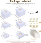 6 Pcs Cupcake Stand, White 3-4-5-6-7-8" in White3-4-5-6-7-8", alternate view 2