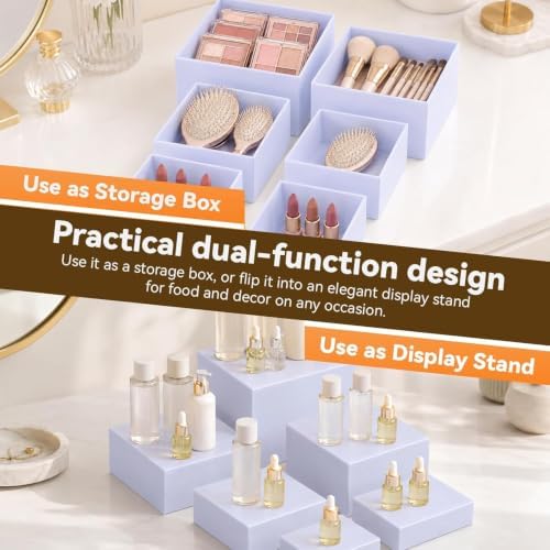 6 Pcs Cupcake Stand, White 3-4-5-6-7-8" in White3-4-5-6-7-8", alternate view 5