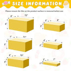 6 Pcs Extra Large Acrylic Buffet Risers, 7 to 12 Inch, Gold in about 6 x 6 x 2 inches, 7 x 7 x 4 inches, 8 x 8 x, alternate