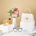 6 Pcs Extra Large Acrylic Buffet Risers, Square 6 to 11 In, White in about 6 x 6 x 2 inches, 7 x 7 x 4 inches, 8, alternate
