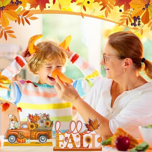 6 Pcs Fall Thanksgiving Table Decor, Fresh, Orange, alternate view 4