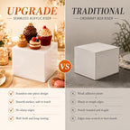6 Pcs Food Risers for Display Party Buffet Riser White(4",4",5",6",7",8") in White, alternate view 6