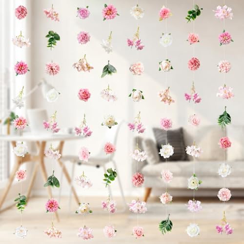 6 PCS Hanging Flowers Garland with Hooks