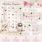 6 PCS Hanging Flowers Garland with Hooks, alternate view 3