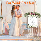 6 Pcs Lightweight Easel Stand, 66 Inch, White, with Portable Bags in White, alternate view 7