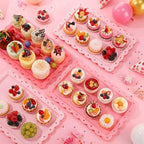 6 Pcs Pink Serving Trays Plastic Food Platters, alternate view 5