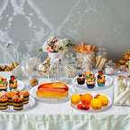 6 Pcs Round Plastic Serving Trays 12 Inch, Clear Party Platters in 12 Inch in Clear, alternate view 2