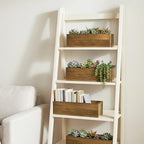 6 Pcs Rustic Wooden Boxes for Storage, Decorative, Display, Arts & Crafts, Rectangle Wooden Crate Wood Planter, alternate