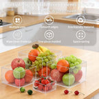 6 Pcs Stackable Acrylic Clear Buffet Risers and Stands in Clear, alternate view 4