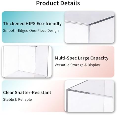 6 Pcs Stackable Acrylic Clear Buffet Risers and Stands in Clear, alternate view 6