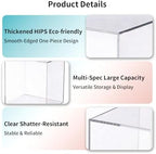 6 Pcs Stackable Acrylic Clear Buffet Risers and Stands in Clear, alternate view 6