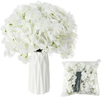 6 Pcs Tall Acrylic Wedding Flower Stands Centerpiece with Hydrangea in White, alternate view 5