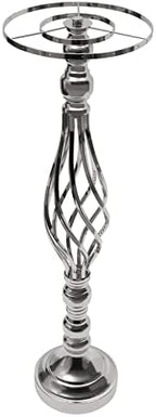 6 Pcs Wedding Centerpieces for Table,19.3" Crystal Flower Stand, Sliver in Sliver, alternate view 4
