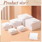 6 Pcs White Buffet Risers and Stands with Mini Table Sign and Maker in White, alternate view 3