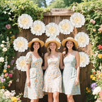 6 Pcs White Giant Paper Flowers Decorations 12" Large Tissue Artificial Crepe Paper Flowers for Party Wedding, alternate view