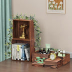 6 PCS Wooden Buffet Risers, Wood Display Risers for Food, Wooden Square Risers Display Stands, Food Risers for, alternate