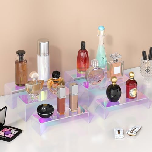 6-Piece Iridescent Acrylic Display Risers for Jewelry and Desserts, alternate view 5