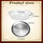 6 Set 11.8" Chilled Serving Tray Compartments for Parties, Natural in Natural, alternate view 3