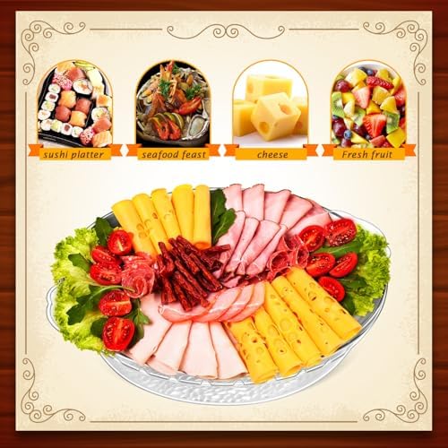 6 Set 11.8" Chilled Serving Tray Compartments for Parties, Natural in Natural, alternate view 4