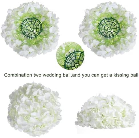 6 Set 20 Inch Tall Acrylic Stand and Artificial Flower Set in White, alternate view 4